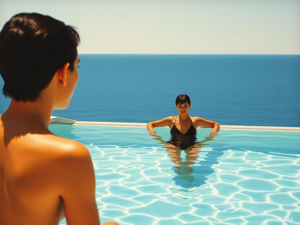 Pool with two figures (variante)