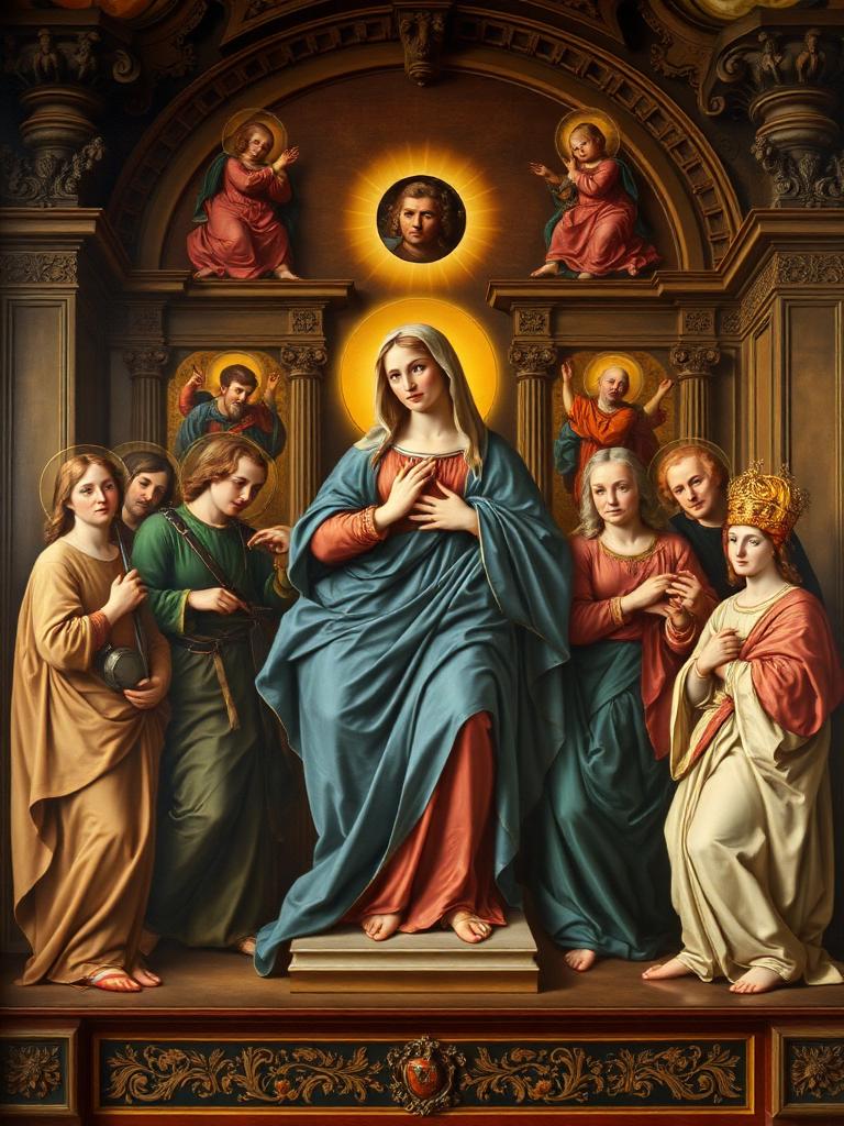 Pala con Madonna e Santi